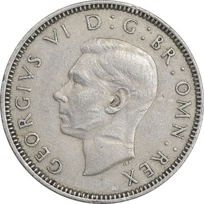 سکه 1 شیلینگ 1948 جرج ششم - تیپ 2 - EF45 - انگلستان