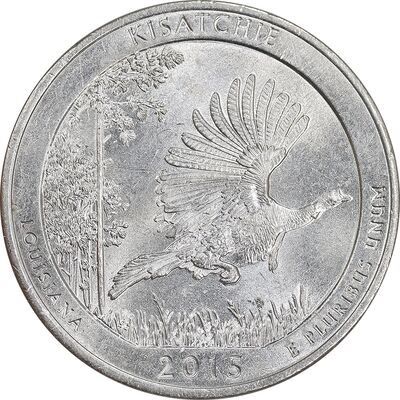 سکه کوارتر دلار 2015P جنگل ملی کیساچی - MS61 - آمریکا