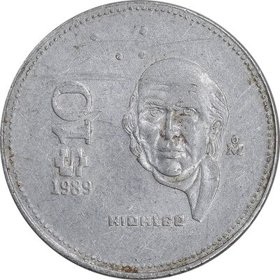 سکه 10 پزو 1989 ایالات متحده - AU50 - مکزیک