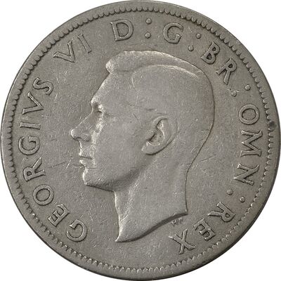 سکه 2 شیلینگ 1951 جرج ششم - VF35 - انگلستان