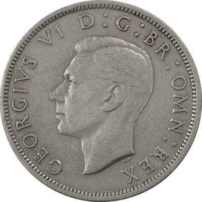 سکه 1/2 کرون 1948 جرج ششم - EF40 - انگلستان