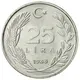 سکه 25 لیر جمهوری ترکیه