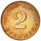 سکه 2 فینیگ جمهوری فدرال آلمان