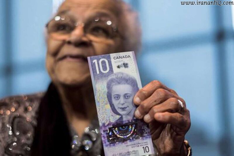 تصویر اولین زن کانادایی روی اسکناس ده دلاری عمودی جدید
