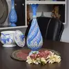 گلدان میناکاری طرح اسلیمی و ختایی - 30 سانتی در چیدمان