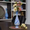 گلدان میناکاری طرح اسلیمی و ختایی - 30 سانتی در چیدمان