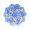بشقاب میناکاری طرح اسلیمی و ختایی - 20 سانتی