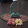 جاشمعی سفالی پتینه مدل بز در چیدمان