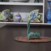 جاشمعی سفالی پتینه مدل بز در چیدمان
