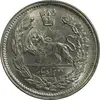 سکه 2000 دینار 1336 تصویری (تاج بدون منگول) - MS63 - احمد شاه