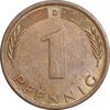 سکه 1 فینیگ 1976D جمهوری فدرال - AU50 - آلمان