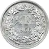 سکه 1/2 فرانک 1966 دولت فدرال - AU50 - سوئیس