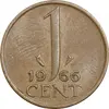 سکه 1 سنت 1966 یولیانا - EF45 - هلند