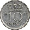 سکه 10 سنت 1968 یولیانا - AU50 - هلند