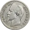 سکه 2 فرانک 1867 ناپلئون سوم - VF25 - فرانسه
