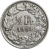 سکه 1/2 فرانک 1951 دولت فدرال - EF45 - سوئیس سکه 1/2 فرانک 1951 دولت فدرال - EF45 - سوئیس