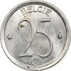 سکه 25 سانتیم 1964 بودئون یکم (نوشته هلندی) - MS61 - بلژیک