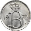 سکه 25 سانتیم 1972 بودئون یکم (نوشته هلندی) - MS63 - بلژیک