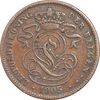 سکه 2 سانتیم 1905 لئوپولد دوم (نوشته هلندی) - VF35 - بلژیک