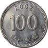 سکه 100 وون 2002 جمهوری - AU58 - کره جنوبی