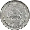 سکه 2 ریال 1323/2 (سورشارژ تاریخ) نوع یک - AU50 - محمد رضا شاه