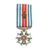 نشان خدمت شهربانی (روبان غیر فابریک) - AU - رضا شاه