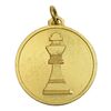 مدال آویز ورزشی طلا شطرنج کر و لالهای ایران - AU - محمد رضا شاه
