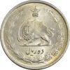 سکه 10 ریال 1323 - MS63 - محمد رضا شاه