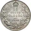 سکه 25 سنت 1928 جرج پنجم - EF45 - کانادا
