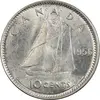 سکه 10 سنت 1956 الیزابت دوم - MS63 - کانادا