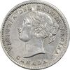 سکه 10 سنت 1858 ویکتوریا - AU50 - کانادا