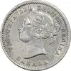 سکه 10 سنت 1858 ویکتوریا - AU50 - کانادا
