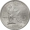 سکه کوارتر دلار 2000D ایالتی (ماساچوست) - MS61 - آمریکا