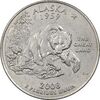 سکه کوارتر دلار 2008D ایالتی (آلاسکا) - AU55 - آمریکا