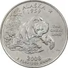 سکه کوارتر دلار 2008D ایالتی (آلاسکا) - AU55 - آمریکا