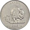 سکه کوارتر دلار 2005P ایالتی (کانزاس) - EF45 - آمریکا سکه کوارتر دلار 2005P ایالتی (کانزاس) - EF45 - آمریکا