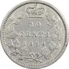 سکه 10 سنت 1858 ویکتوریا - VF35 - کانادا