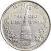 سکه کوارتر دلار 2000D ایالتی (مریلند) - MS61 - آمریکا
