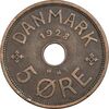 سکه 5 اوره 1928 کریستیان دهم - EF40 - دانمارک