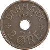 سکه 2 اوره 1927 کریستیان دهم - EF40 - دانمارک