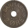 سکه 2 اوره 1927 کریستیان دهم - EF40 - دانمارک