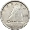 سکه 10 سنت 1940 جرج ششم - EF45 - کانادا