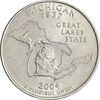 سکه کوارتر دلار 2004P ایالتی (میشیگان) - MS61 - آمریکا