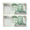 اسکناس 50 ریال 1350 (آموزگار - سمیعی) - جفت - UNC63 - محمد رضا شاه