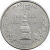 سکه کوارتر دلار 2000P ایالتی (مریلند) - AU58 - آمریکا