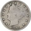 سکه 5 سنت 1907 نماد آزادی - VF35 - آمریکا