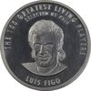 مدال نقره یادبود 100 سالگی فیفا 2004 - PF62 - لوئیس فیگو مدال نقره یادبود 100 سالگی فیفا 2004 - PF62 - لوئیس فیگو