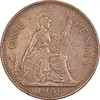 سکه 1 پنی 1966 الیزابت دوم - EF40 - انگلستان
