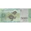 اسکناس 5000 بولیوار 2017 جمهوری بولیواری - تک - UNC63 - ونزوئلا