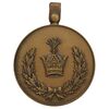 مدال برنز خدمت (دو رو تاج) - ضرب SPORRONG (با کاور فابریک) - UNC - رضا شاه